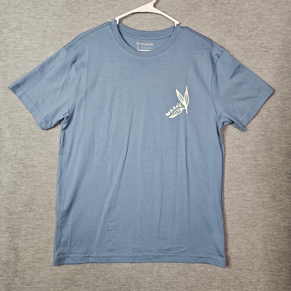 Kane Footwear Mens Supima Cotton Graphic T-Shirt Blue Medium Handmade Peru Tee